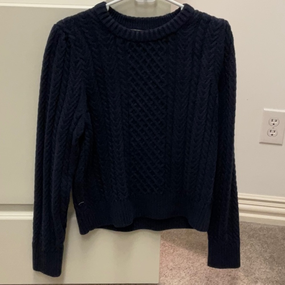 J Crew cable knit sweater